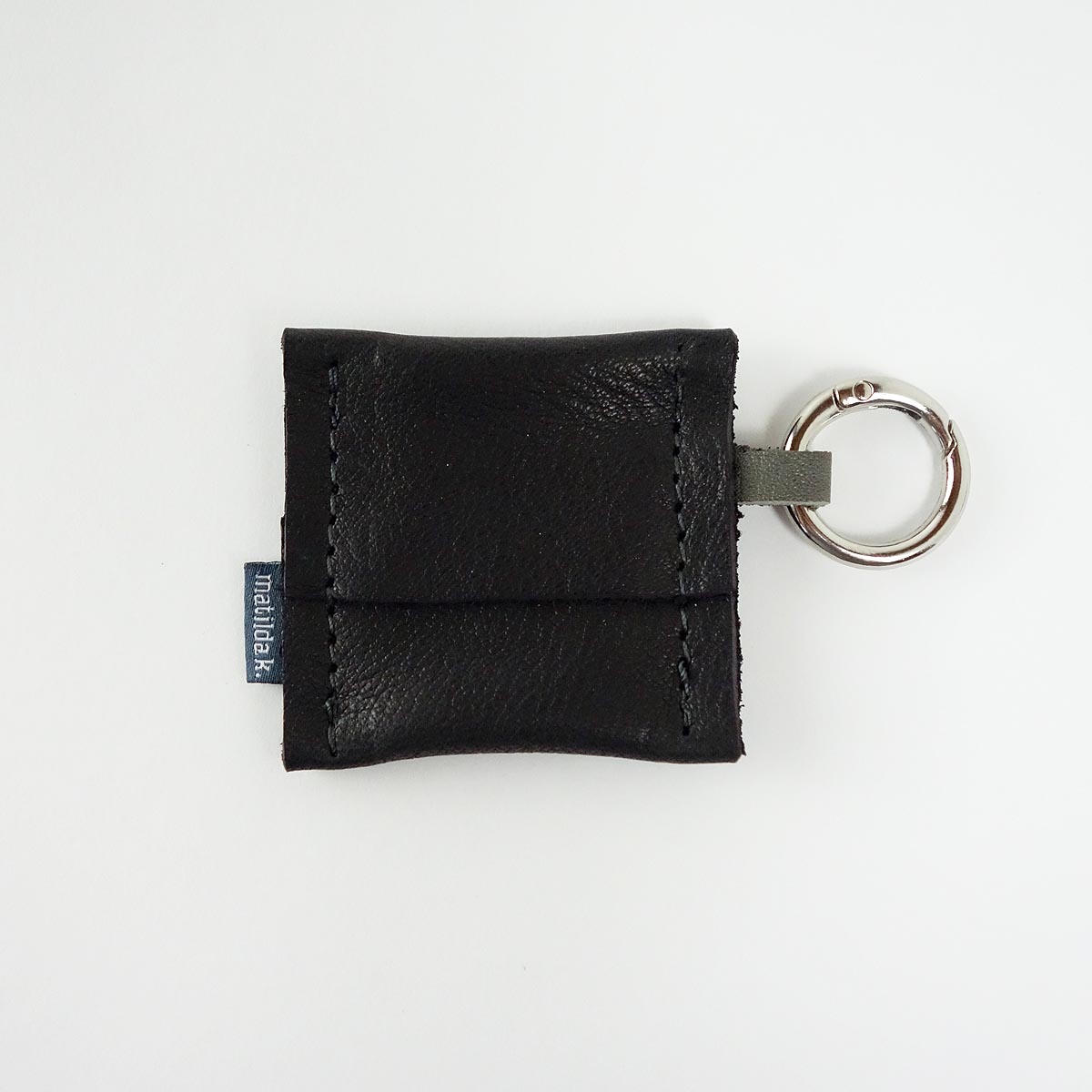 Airtag Schluesselanhaenger Aus Leder Minimalistisch Schwarz Grau