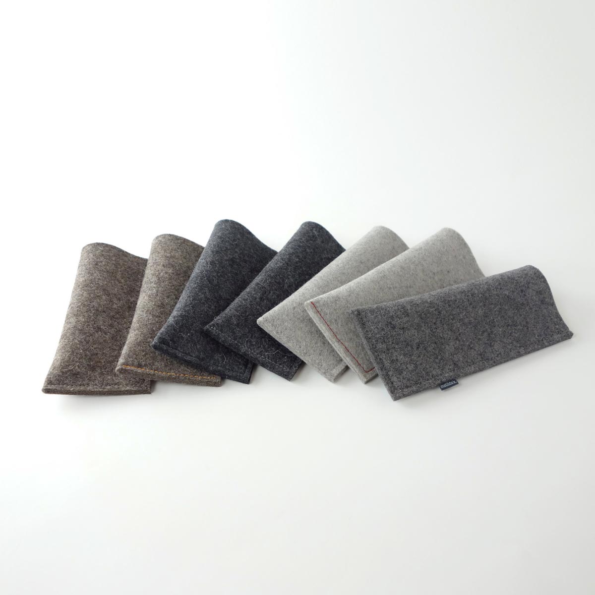 Brillenetui Aus Filz Zum Einstecken Mehrere 01 Brillenetui Einstecketui fuer Brille aus dickem Wollfilz in verschiedenen Farben