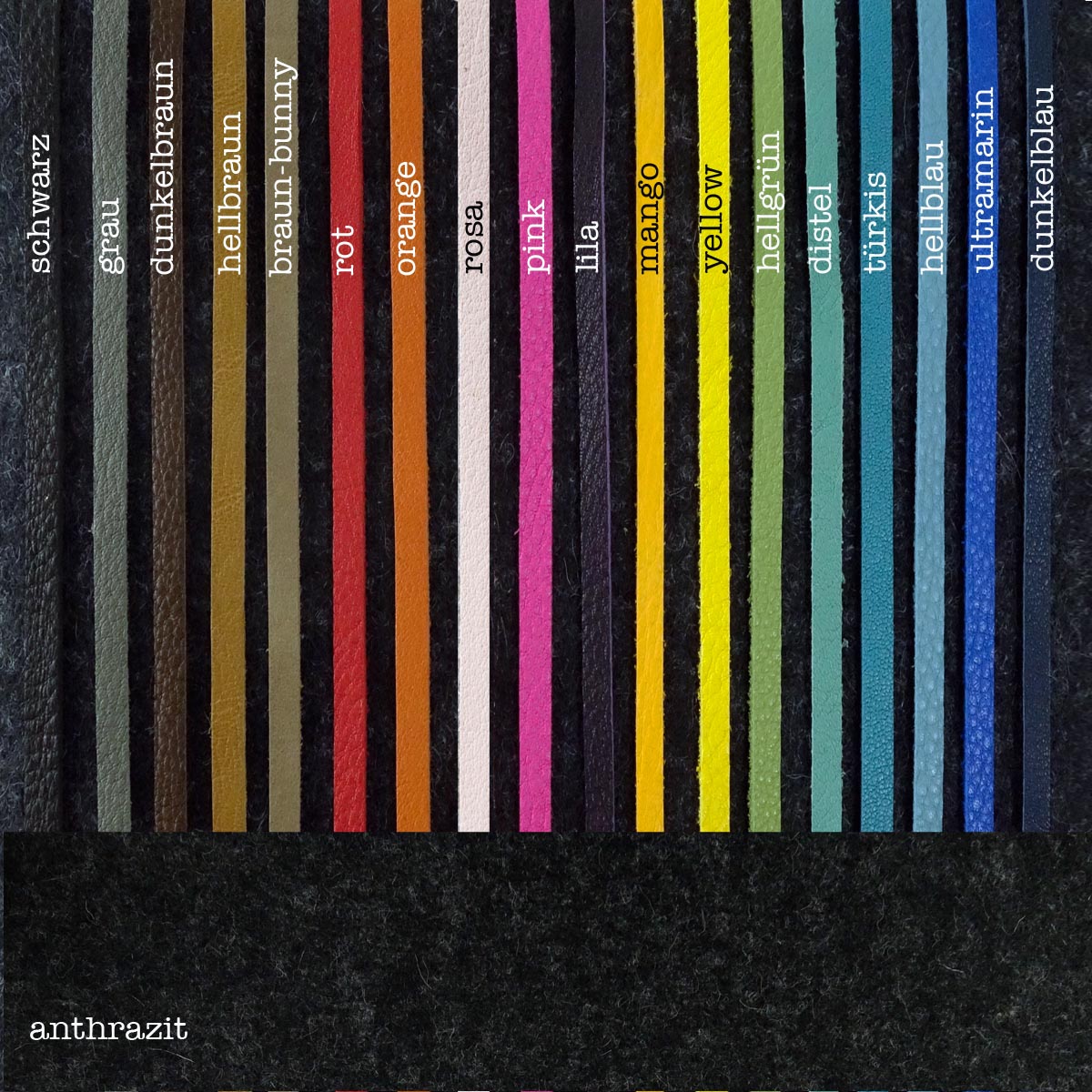 Lederfarben Verschlussbaender Filz Anthrazit Matilda K lederfarben-verschlussbaender-filz-anthrazit-matilda-k